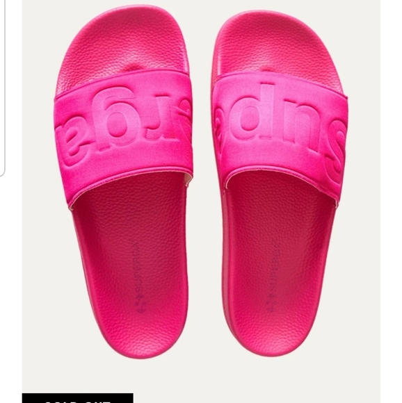 NEW SUPERGA AUS 9 Satin Slides fuschia pink - Picture 3 of 9